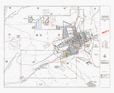 Map Parkville Water District